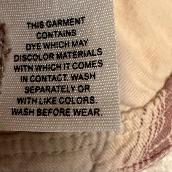 Free People Maroon Plaid Button Fly Utility Cargo Pants Sz 2 - Picture 9 of 11